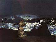 Winslow Homer Eine Sommernacht oil painting on canvas